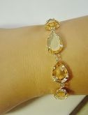 Pulseira Bege Cristal